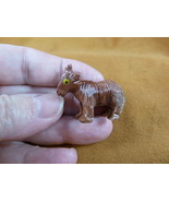 Y-GOA-17) red gray BILLY GOAT I love fair goats carving stone gemstone S... - €7,46 EUR