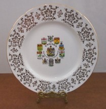 Paragon Bone China Made in England Canadian Coats of Arms Bread &amp; Butter... - $18.70