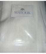 Matouk Queen  Coverlet  Giorgio Bone New  Cotton Matelasse - $330.76 CAD