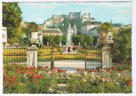 Austria Postcard Salzburg Mirabellgarten &amp; Fesllung - $2.96