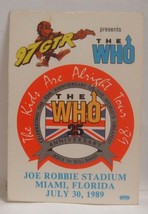 The Who / Roger Daltrey / Pete Townshend - Original Cloth Tour Backstage Pass - £7.86 GBP