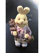 I love Spring Easter bunnie 4&quot; height by 2&quot; x 1&quot; - £1.12 GBP