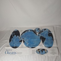 National Geographic Mauna Kea/Beneath the Oceans 2 sided map 2012 - $131.22 MXN