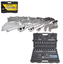 SAE Metric Mechanics Tool Set 201-Piece Ratchet &amp; Socket Sets 1/4 in 3/8... - $1,925.58 MXN