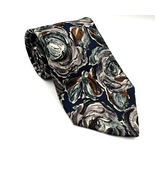 VIAGGIO SILK Tie Mens VTG Necktie Floral Abstract 58&quot; x 3.75 Made in USA - £8.82 GBP