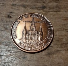 1969 First Church Of St. Louis, New Orleans, La Coin Token Medal - £4.62 GBP