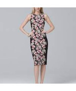 Whitehouse Floral Print Reversible Sleeveless Sheath Dress Size XXS - $42.08