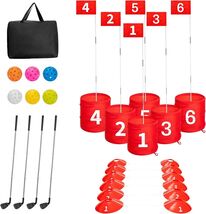 6 Hole Backyard Game Golf for Adults Outdoor Indoor Practice Gifts for Y... - $56.99