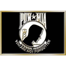 Vietnam POW MIA Not Forgotten Eagle Belt Buckle Enamel - £15.01 GBP