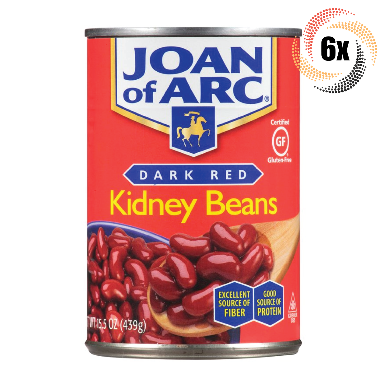 Primary image for 6x Cans Joan of Arc Dark Red Kidney Beans | 15.5 fl oz | Fast Shipping!