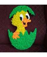 Green Easter Egg Baby Duck Hatching Duck Duckling Melted Plastic Popcorn... - £22.27 GBP