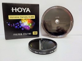 Hoya 58mm VARIABLE NEUTRAL DENSITY ND 3-400 Filter GENUINE A-58VDY Made ... - $82.16