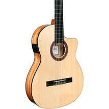 Cordoba C5-CET Limited Nylon String Acoustic-Electric Thinline Guitar, Natural - £630.69 GBP