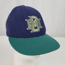 Vintage 90s Milwaukee Brewers New Era 59/50 Fitted Hat Cap 7 1/8 Wool Made USA - $39.99