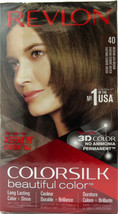 Revlon ColorSilk Beautiful Color, Medium Ash Brown 40 *Triple Pack* - £12.78 GBP