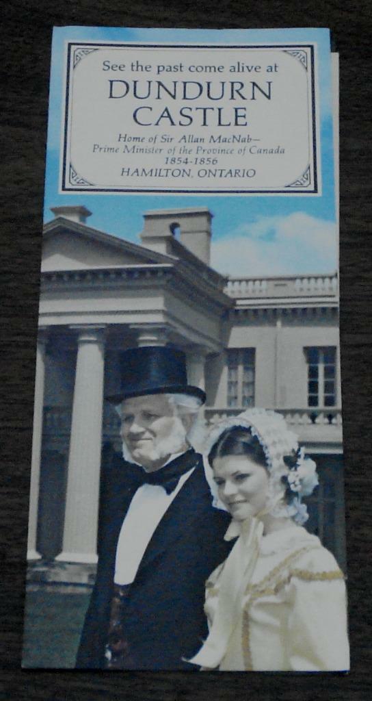 Dundurn Castle, Hamilton Ontario, Canada, Vintage Informational Tour Pam... - $2.96