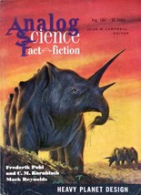 Analog Science Fact, Science Fiction: August 1961 / Mack Reynolds, Kornbluth ++ - £2.72 GBP