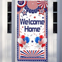 Military Welcome Home Decorations Deployment Returning Door Cover Patrio... - £15.97 GBP