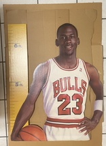 Vintage Michael Jordan Cardboard Stand Up Display Height Measure Up NBA ... - £275.79 GBP