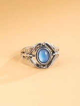 Moonstone ring, moon stone ring, iron moonstone ring, vintage Moonstone ... - $9.99