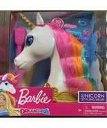 Barbie Dreamtopia White Unicorn Horse Styling Head NIB Colorful Mane 10pcs - £23.59 GBP