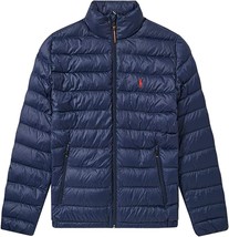 Polo Ralph Lauren Mens Navy Blue Down Full Zip Bleeker Jacket, XL XLarge... - £158.48 GBP