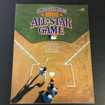 Official MLB Baseball Program 1992 San Diego Padres, All-Star Review 1933-1991 - £11.39 GBP