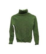 Merona Green Wool Cashmere Blend Cable Knit Turtleneck Pullover Sweater ... - $49.99