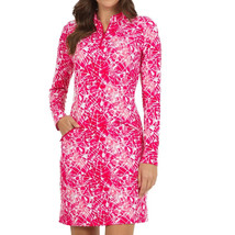 NWT IBKUL EVIE Watermelon Long Sleeve Mock Golf Tennis Dress - S &amp; L  - £59.76 GBP