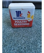 Vintage McCormick Poultry Seasoning .75 Oz Spice Tin Nice Colors Rooster... - $280.35 MXN