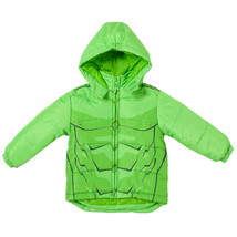 The Incredible Hulk Muscles Puffy Kid&#39;s Jacket Green - £32.15 GBP