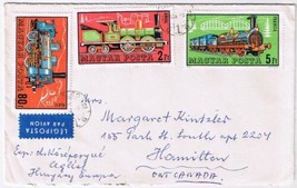 Stamps Art Hungary Envelope Budapest Trains - $3.95