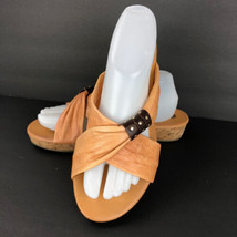 Good Choice Peach Orange Leather Collection Insight Size 9 Sandal Shoes - £31.23 GBP