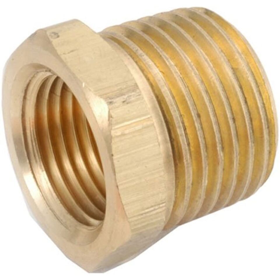 ANDERSON METALS CORP 756110-0602 Series 3/8&quot; x 1/8&quot;, Brass Hex Bushing - $16.95