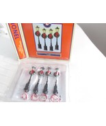 LIONEL 37907 CHRISTMAS STREET LAMPS W/WREATHS 0/027 NEW - B2 - €28,73 EUR