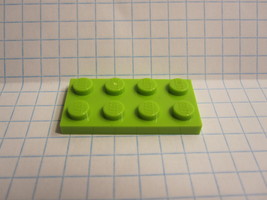 Lego Part #3020: Lime- 2x4 Plate - £0.07 GBP