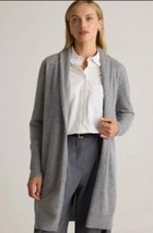 Quince Heather Grey Mongolian Cashmere Duster Cardigan Sweater Grey Sz M... - $64.34