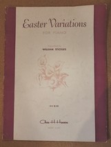 Easter Variations For Piano Chas H. Hansen Music Corp 1953william Sickles - £25.34 GBP