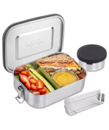 SILBERTHAL Lunch box stainless steel - leak-proof - plastic-free - 1200ml - £39.29 GBP