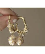 Vintage style Baroque Imitation Pearl Earrings For Women Temperament Ear... - £11.94 GBP