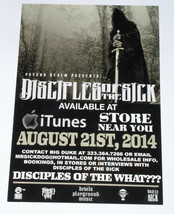 Disciples Of The Sick Psycho Realm Promo Album Card 2014 - £15.66 GBP