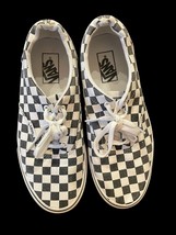 VANS Unisex Black / White Checkerboard Lace Up Sneakers Size Women 9.5 - £26.46 GBP