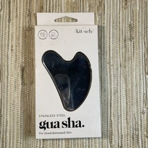 Kitsch Gua Sha Stainless Steel Facial Tool Tired Distressed Skin - £11.06 GBP