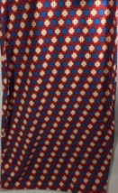 LuLaRoe Julia Dress Red Blue Cream Americana Firework Burst Raglan S Sma... - £10.93 GBP