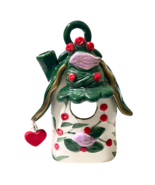 Candle Holder Lantern Cottage Flowers Tea Light Votive Ceramic Cottageco... - $25.01