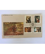 Antigua cubierta del primer día de la India con estampillas postales, vi... - $4.06