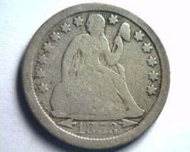 1853 ARROWS SEATED LIBERTY DIME GOOD / VERY GOOD G/VG NICE ORIGINAL COIN - £15.98 GBP