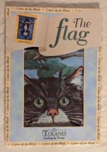 Toland House Flag 2 Sided Cat Hanging From Tree 24&quot; x 36&quot; #T1063 EUC - £13.10 GBP