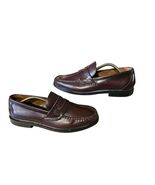 BASS EXPRESS Burgundy Shoes Penny Loafers MENS Sz 8.5M Leather Made in B... - $450.01 MXN