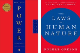 Robert Greene 2 Libri Set: 48 Laws Of Power &amp; Leggi Di Umano Natura (Ing... - £19.58 GBP